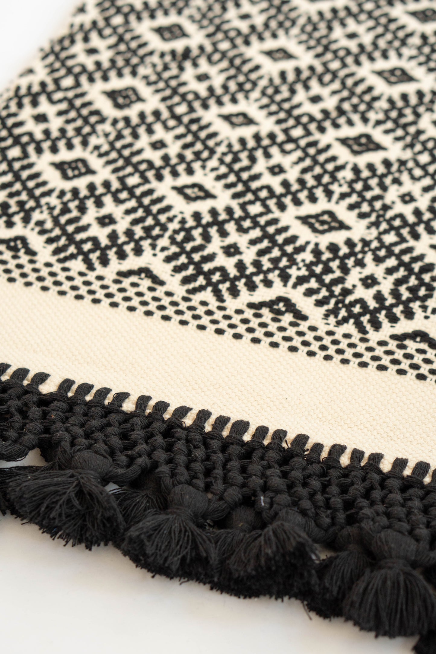 Comalapa Black Table Runner