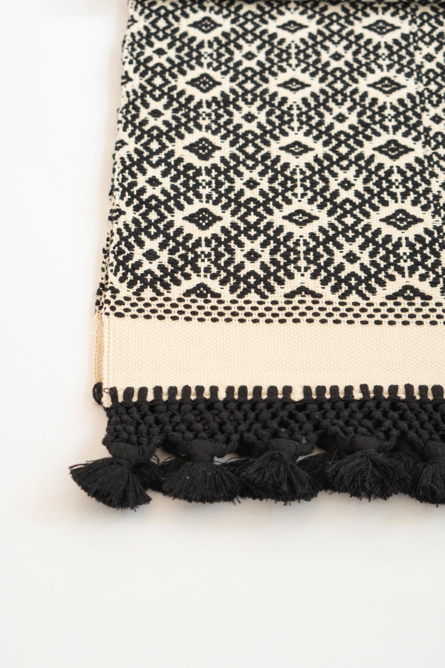 Comalapa Black Table Runner