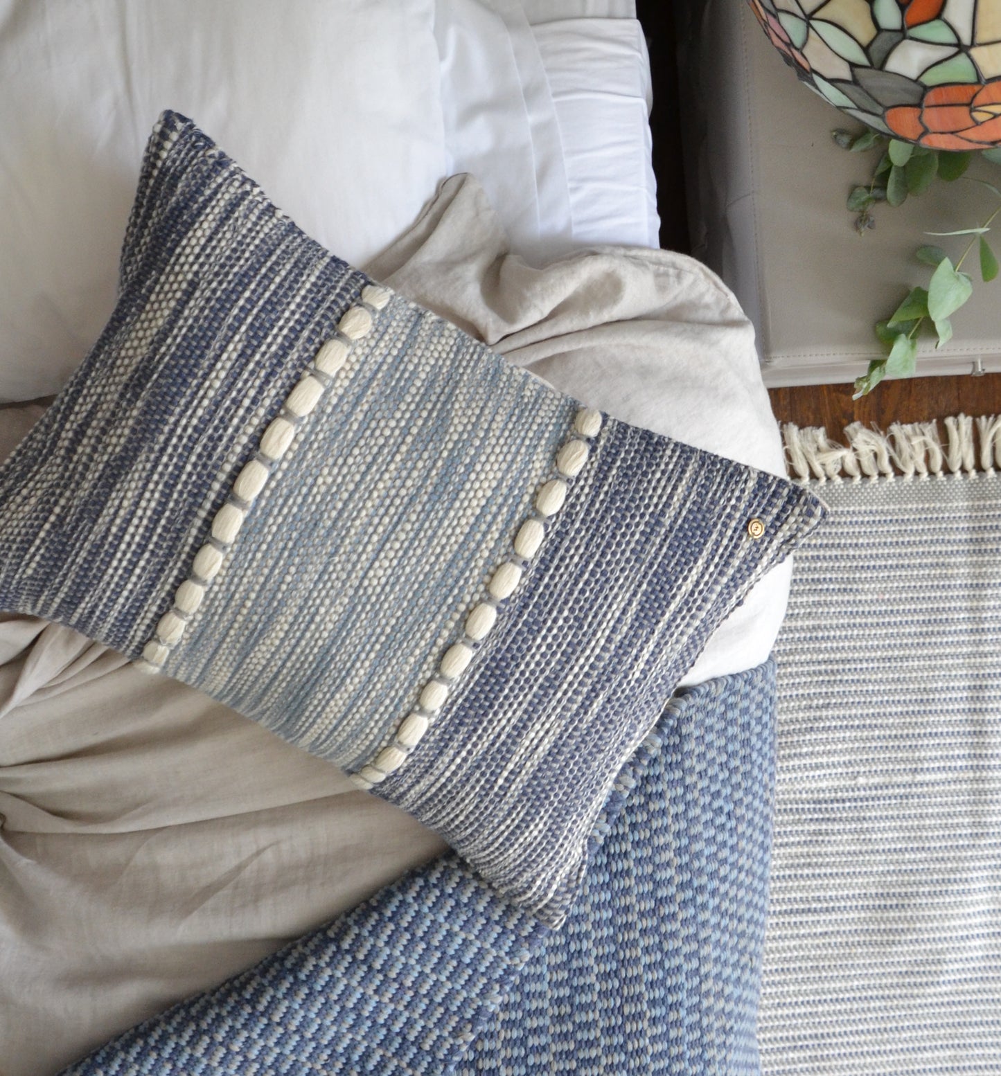 Funda de almohada con nubes de la Marina