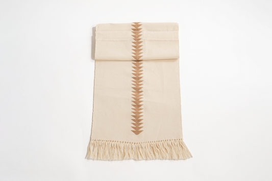 Cocoa Stripe Elegance Table Runner