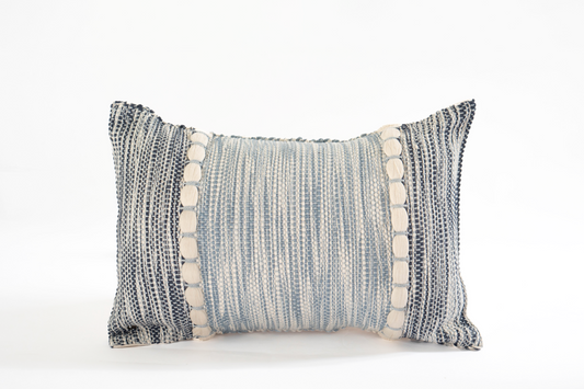 Navy Clouds Pillow Cover