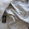 Navy Brush Strokes - Throw